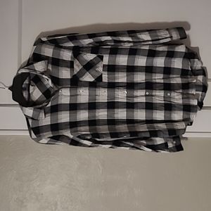 Junior plaid top